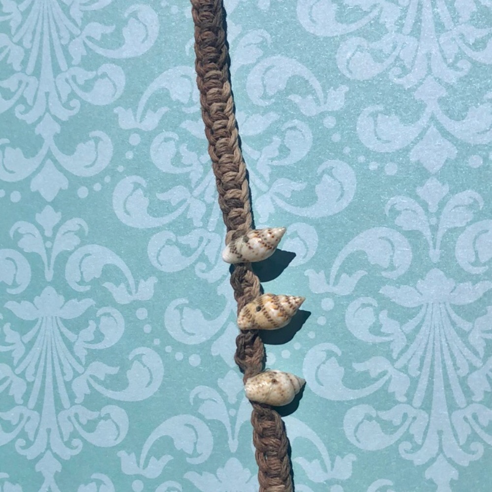 Homemade Seashell Rope Bracelet - Picture 2 of 2